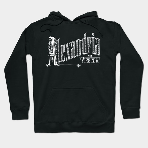 Vintage Alexandria, VA Hoodie by DonDota